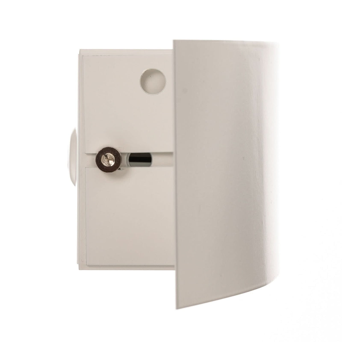 Applique murale LED Riga en verre, blanc, hauteur 7 cm