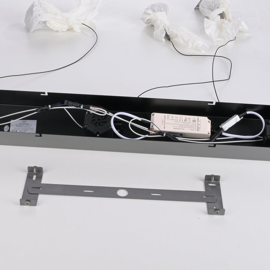 Suspension Posh grise, P 97 cm