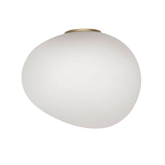 Applique murale Gregg en verre, doré et blanc, hauteur 39 cm, 30 W, largeur 47 cm