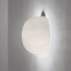 Applique murale Gem en verre, blanc, hauteur 39 cm