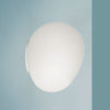 Applique murale Gregg Midi en verre, blanc satiné, hauteur 21 cm