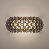 Applique murale Caboche Plus en aluminium, gris fumée, hauteur 19,5 cm