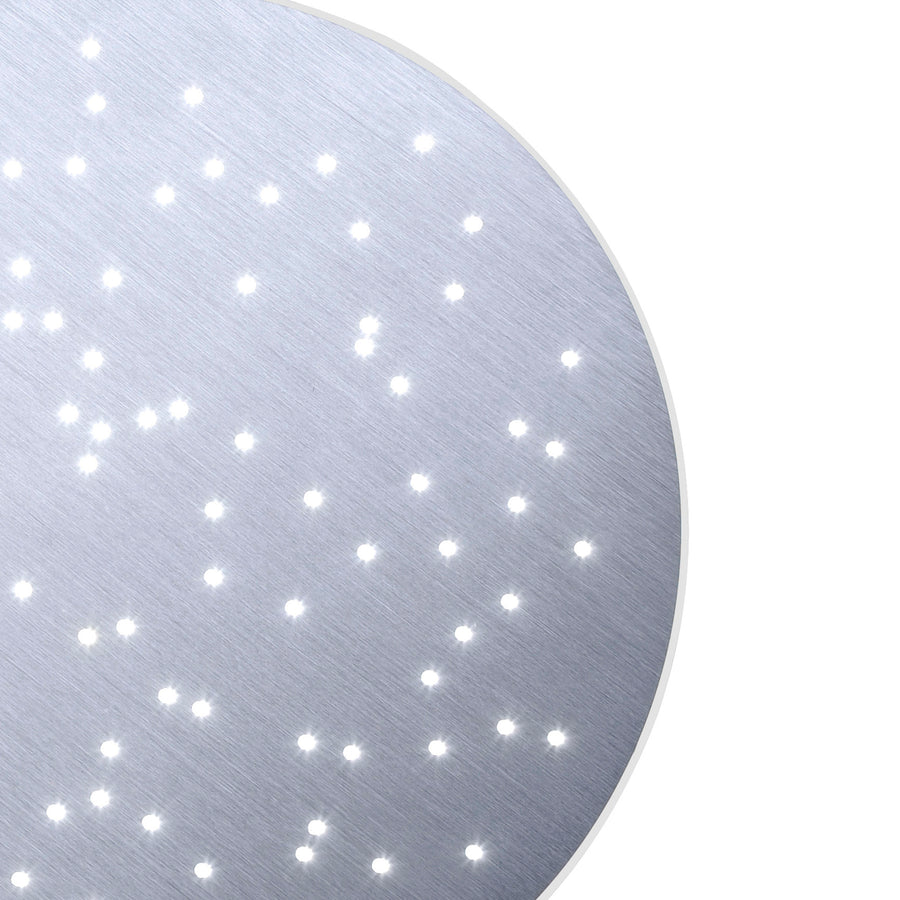 Plafonnier Q-Nightsky aluminium, L 48,5 cm
