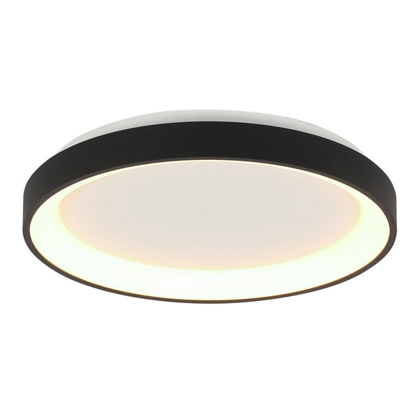 Deckenleuchte Ringlede 3691ZW LED schwarz Ø38 cm mit Deckenfluter-Effekt
