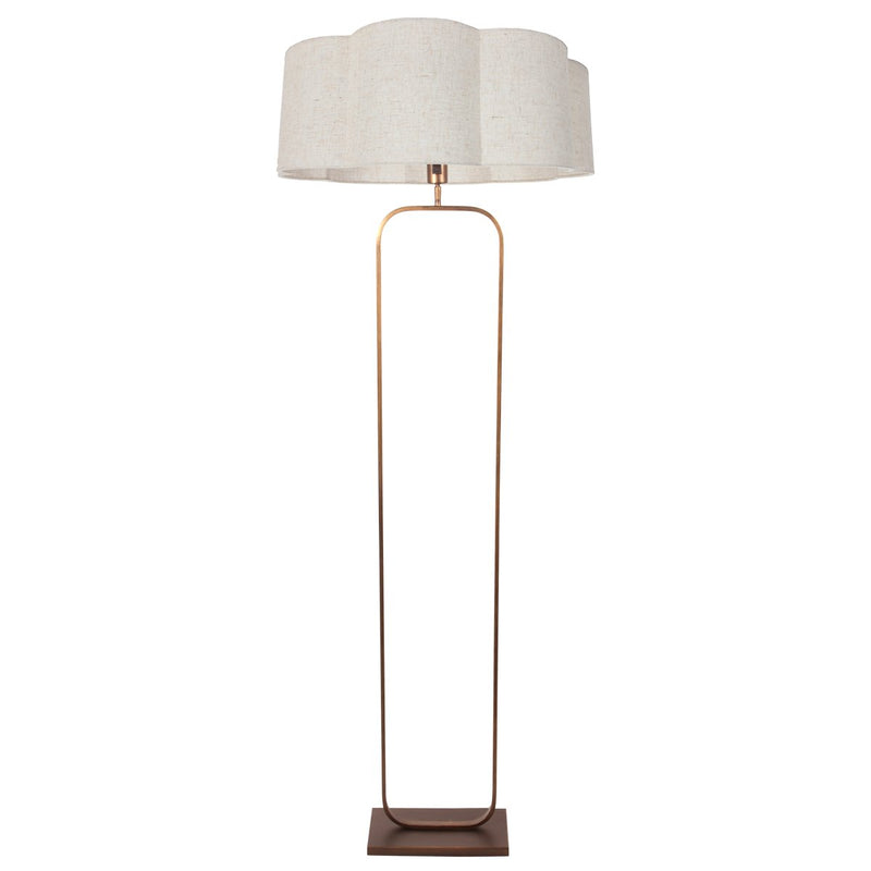 Lampadaire salon | FloraWave Bronze Ø50 cm