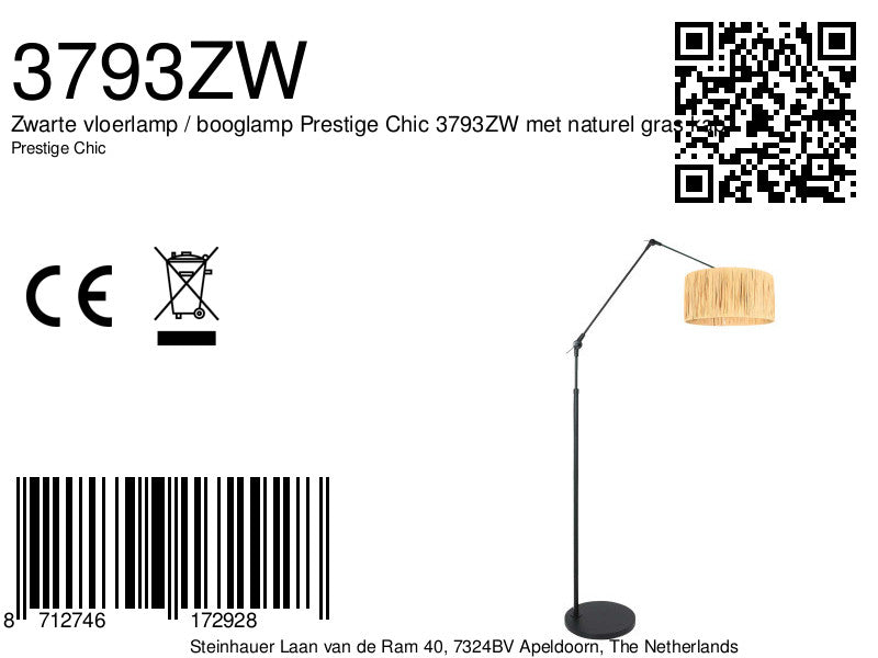 Lampe De Sol Noir Prestige Chic | Pyla