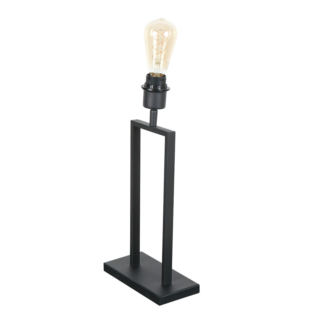 Tischlampe Stang 3843ZW schwarz ohne Lampenschirm mit E27-Fassung