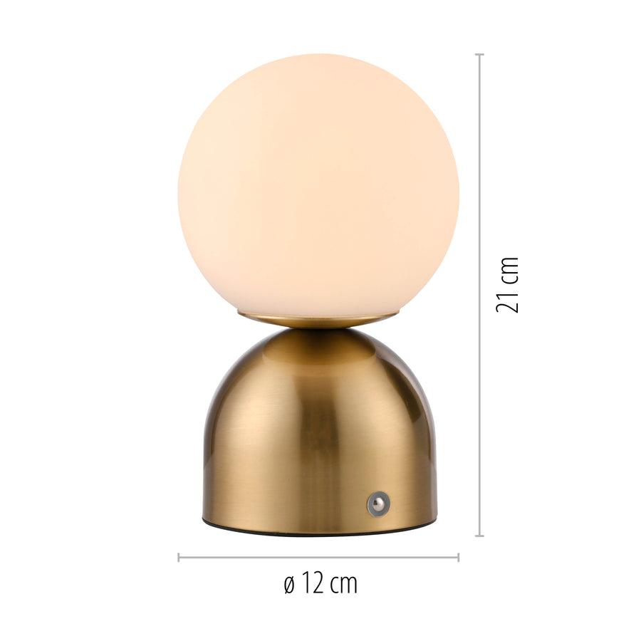 Lampe à poser Rudi dorée
