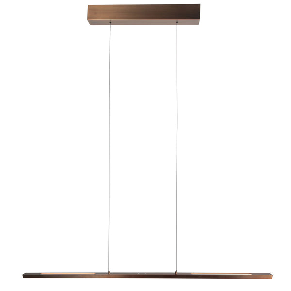 Hängeleuchte 3994BR im Bronze-Design mit Touch-Dimmern und Lift-System, Breite 114 cm
