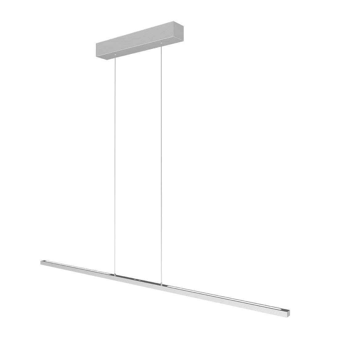 Lineare LED-Pendelleuchte Stahl 150 cm, doppeltes Licht nach oben und unten mit Dimmer | Bande