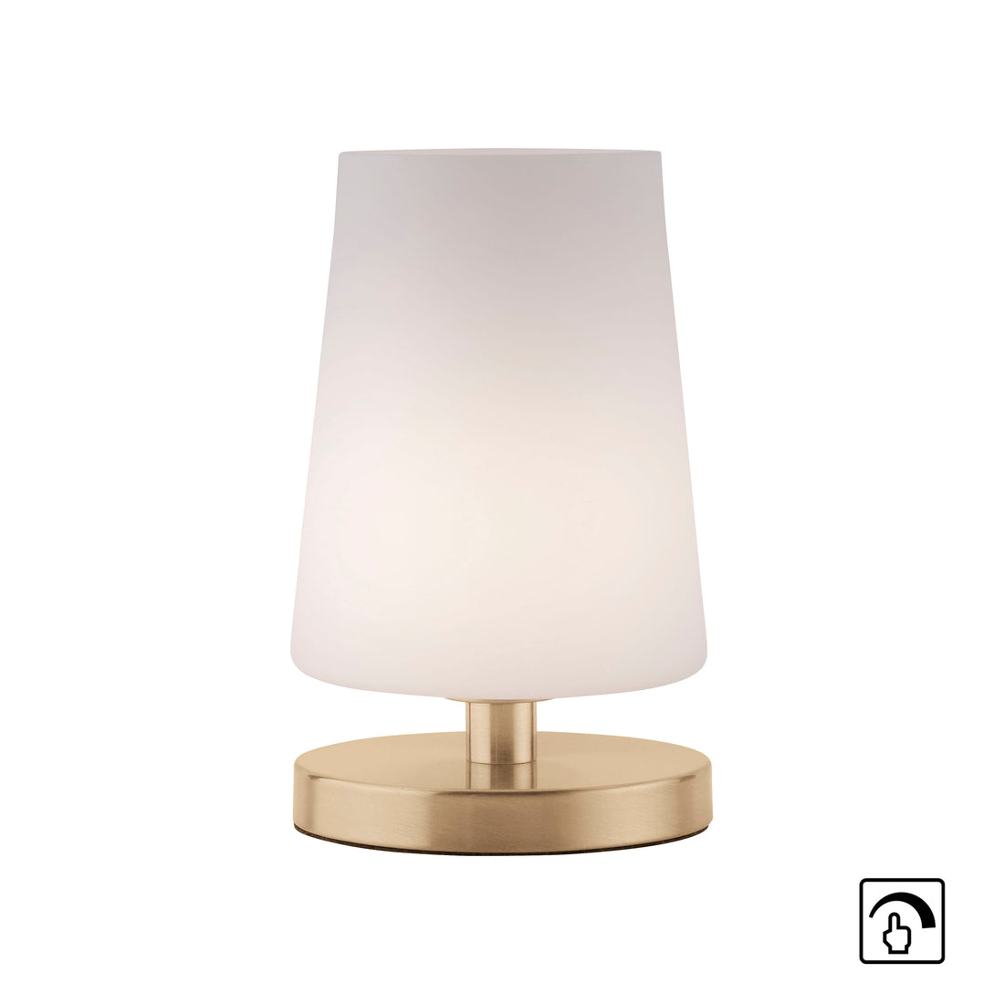 Lampe à poser Sonja laiton mat, verre