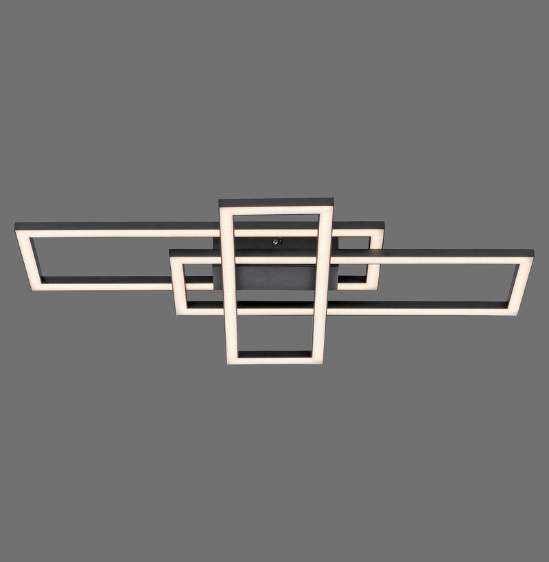 Plafonnier LED | Iven Noir H 65 cm