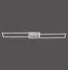 Plafonnier Iven acier, L 110 cm
