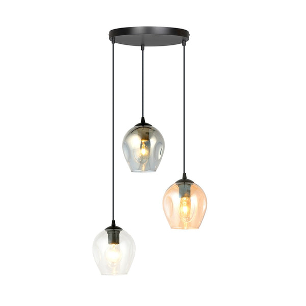 Istar 3-flammige Pendelleuchte schwarz, Mix, Premium