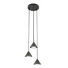 Elit 3-flammige Pendelleuchte schwarz, Premium