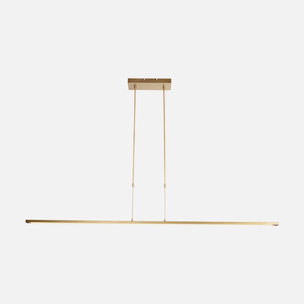 Design-Hängeleuchte in Gold, länglich 155 cm, dimm-to-warm LED einstellbar, Esstisch | Ovéline