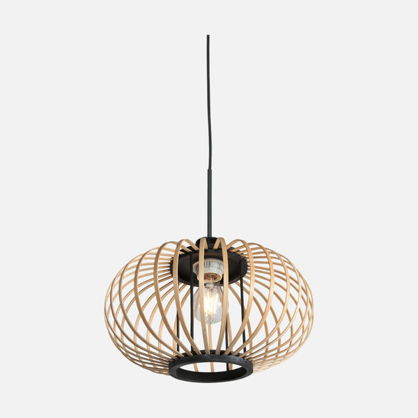 Hängeleuchte Kugel Bambus durchbrochen Ø 31 cm, 1-flammig | Kubu