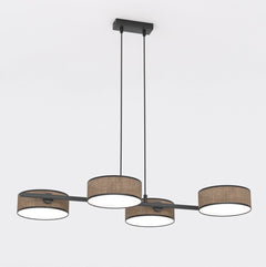 Kronleuchter Drumz 4-flammig braun