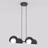 Suspension Boom 4 lumières noire