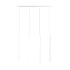 Suspension Selter 4 lumières blanche