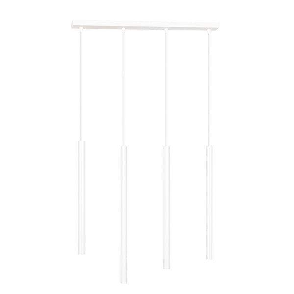 Suspension Selter 4 lumières blanche
