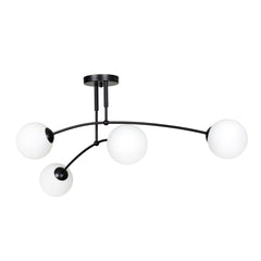 Plafonnier Pregos 4 lumières noir