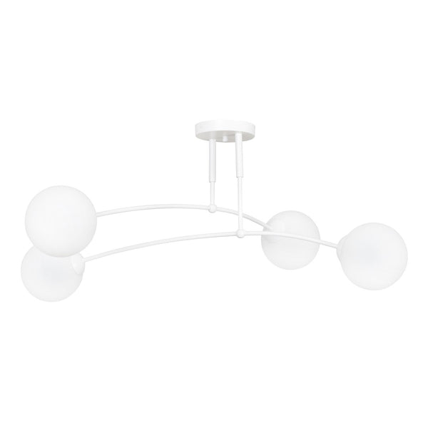 Plafonnier Pregos 4 lumières blanc