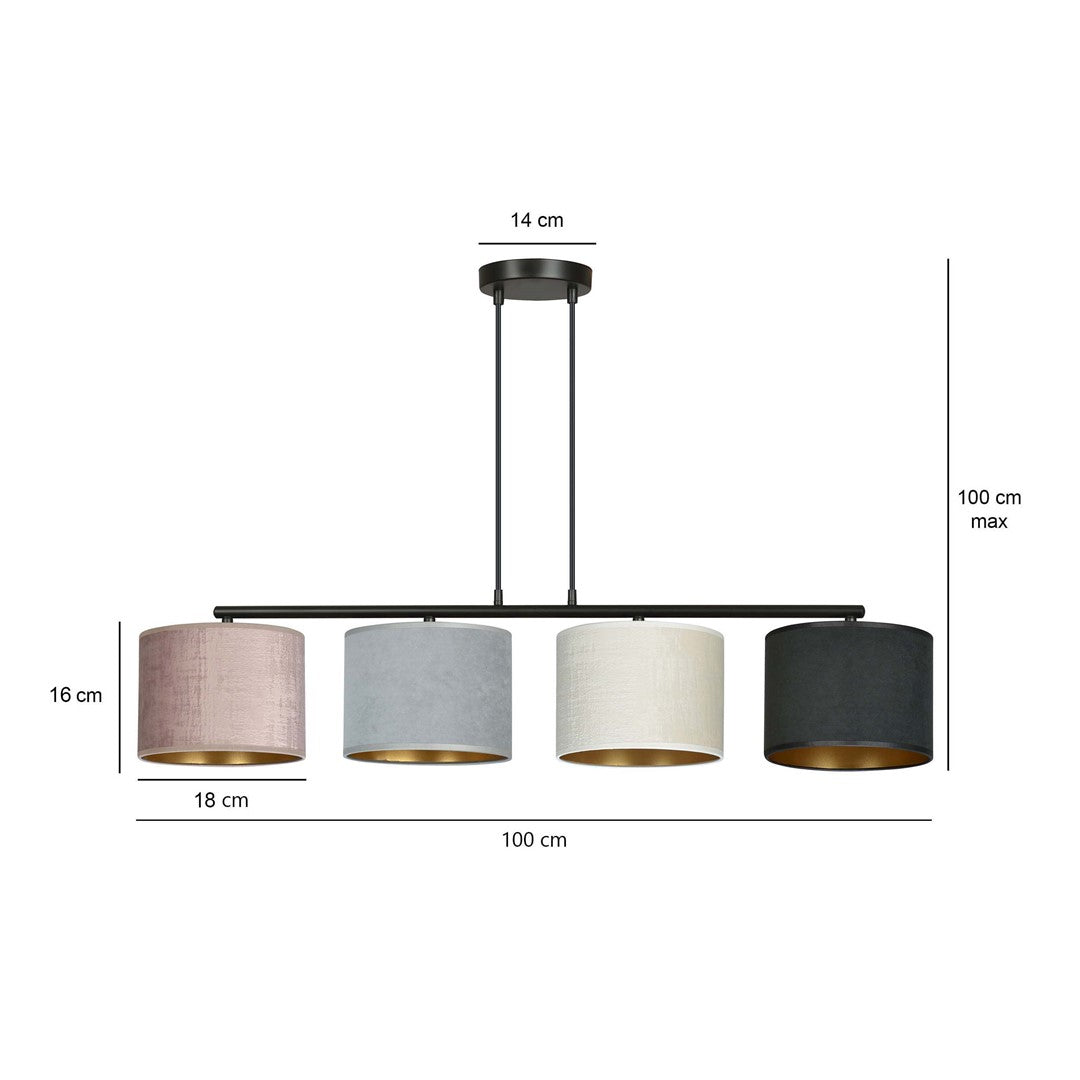 Schéma coté indiquant hauteur maximale 100 cm, largeur 100 cm et diamètre 18 cm