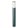 Borne lumineuse d'extérieur Sublime Elvio en verre, anthracite et blanc, Ø 10 cm, IP44