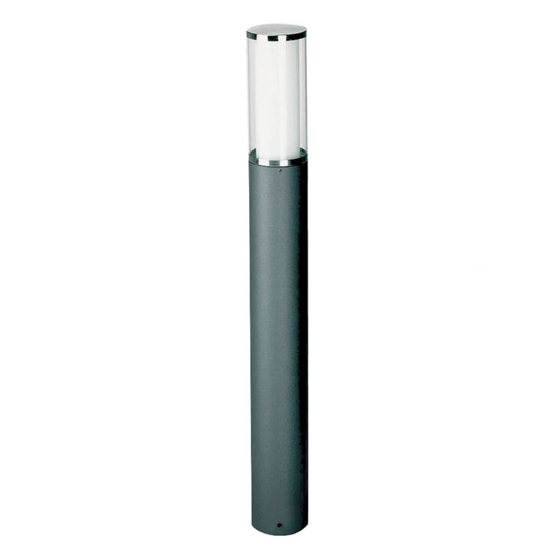 Borne lumineuse d'extérieur Sublime Elvio en verre, anthracite et blanc, Ø 10 cm, IP44
