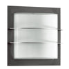 Applique d'extérieur 427 en verre, argenté et blanc, IP44