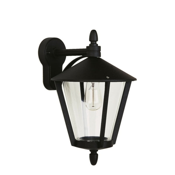 Applique d'extérieur 665 en aluminium, noir, Ø 26 cm, IP44