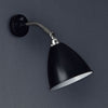Applique murale Bestlite BL7 en laiton, noir et chromé, Ø 16 cm
