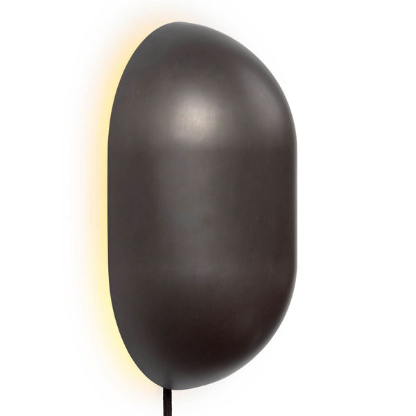 Applique murale Howard en métal, titane, 2 lumières, hauteur 25 cm