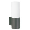 Applique d'extérieur LED 0277 en verre, anthracite et blanc, Ø 10 cm, IP54