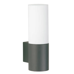 Applique d'extérieur LED 0277 en verre, anthracite et blanc, Ø 10 cm, IP54