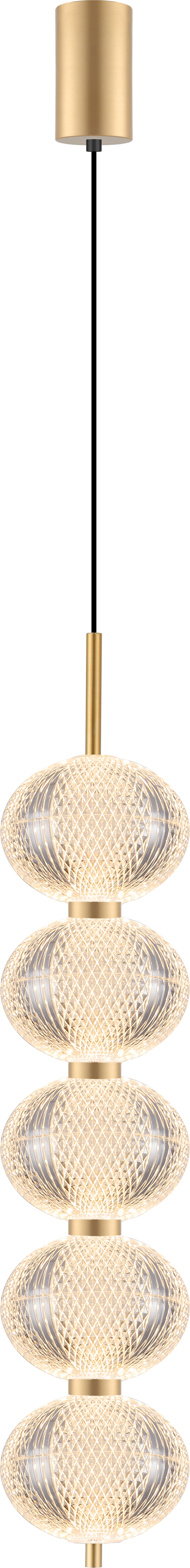 Suspension luminaire | Galatea Dorée H 120 cm