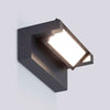 Applique d'extérieur LED Wav en verre, anthracite, hauteur 8 cm, IP65