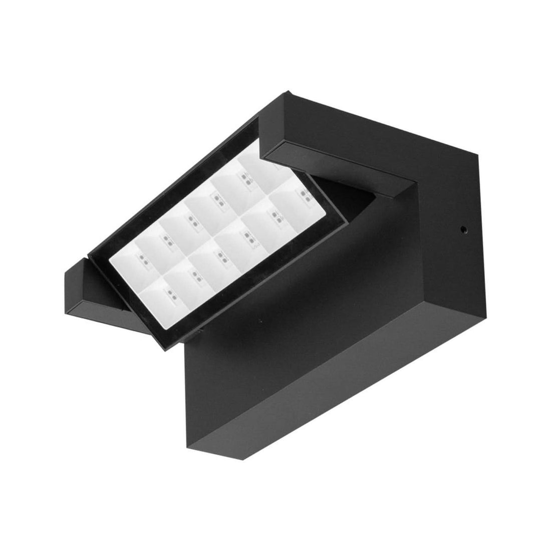Applique d'extérieur LED Wav en verre, anthracite, hauteur 8 cm, IP65