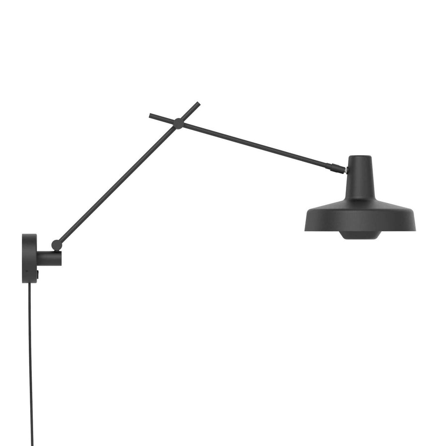 Applique murale Arigato en aluminium, noir, Ø 23 cm, 70 W