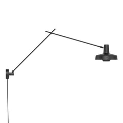 Applique murale Arigato en aluminium, noir, Ø 23 cm, 70 W, modèle 2