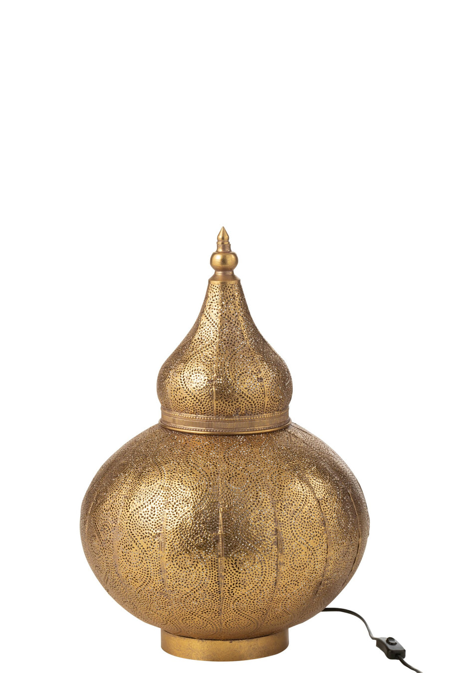 Lampe à poser Aladin en métal ajouré, petit modèle