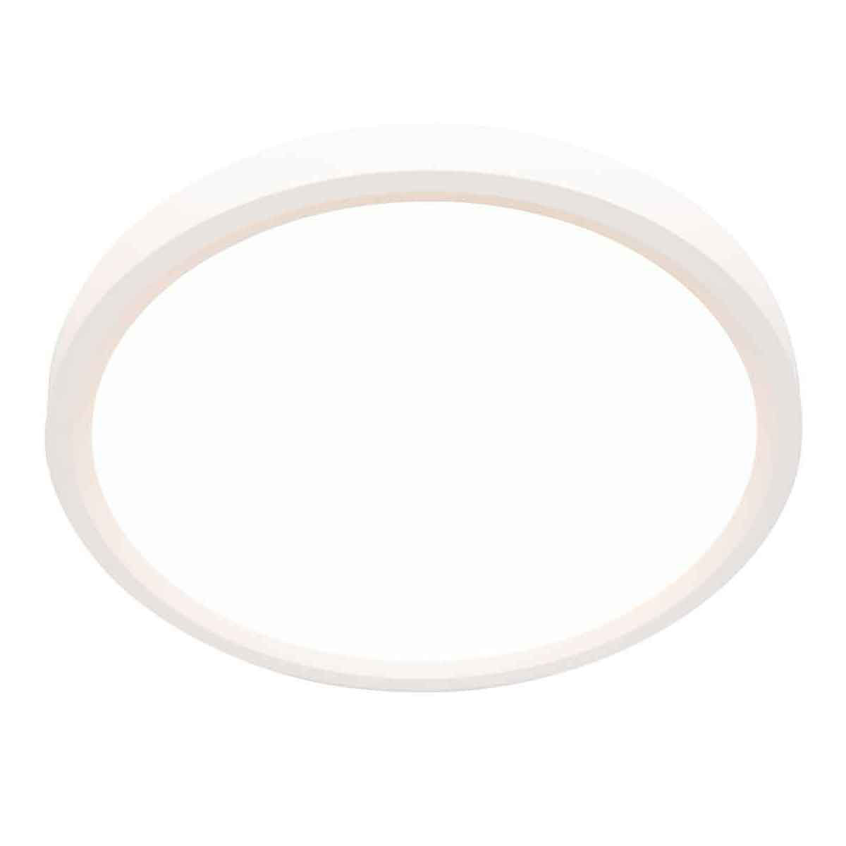 Produit seul de face, anneau blanc fin vu parfaitement centré sur fond neutre.