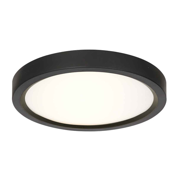 Schwarze Deckenleuchte 4132ZW mit 3-stufiger Dimmfunktion und einstellbarer Farbtemperatur Ø29 cm