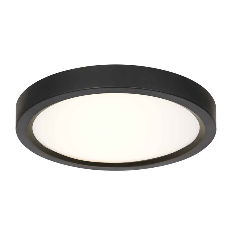 Schwarze Deckenleuchte 4132ZW mit 3-stufiger Dimmfunktion und einstellbarer Farbtemperatur Ø29 cm