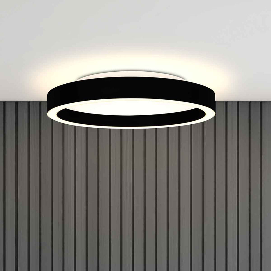 Schwarze Deckenleuchte Ringlux 4135ZW Ø 40 cm 3600 Lumen