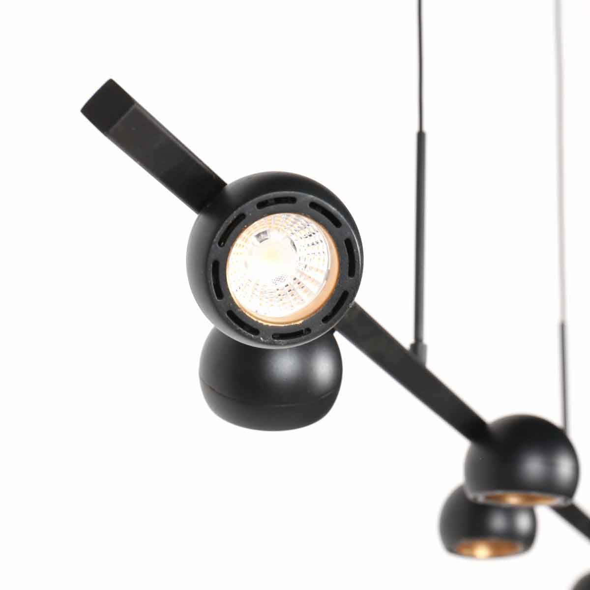 Suspension réglette 6 spots noire, 120 cm pivotants — vue 4