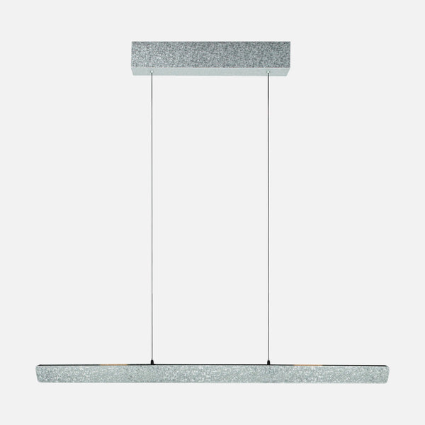 Höhenverstellbare Pendelleuchte, champagnerfarbene Stange 120 cm mit Sensor | Fluxy