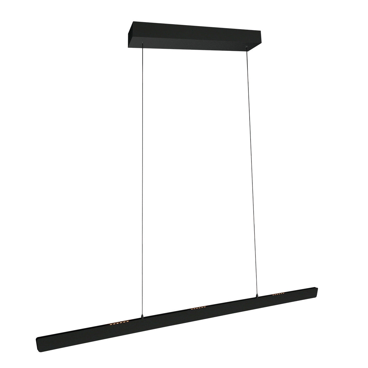 Suspension LED 4000 lumens noire, commande une main — vue 2