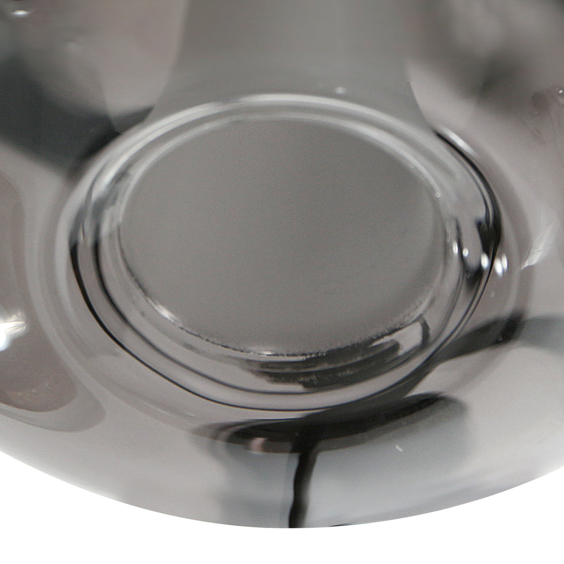 Schwarze Küchenpendelleuchte aus Glas, tropfenförmiger Lampenschirm Ø 14,5 cm | Glimsy